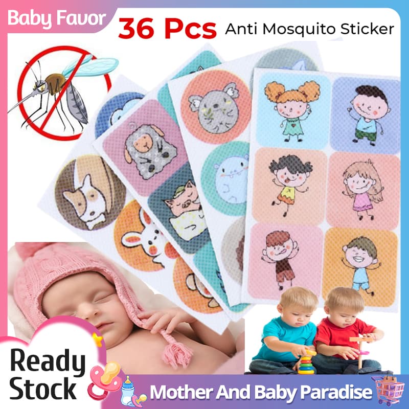 1 Packet = (36 pis) Mosquito Repellent Stickers for Kids