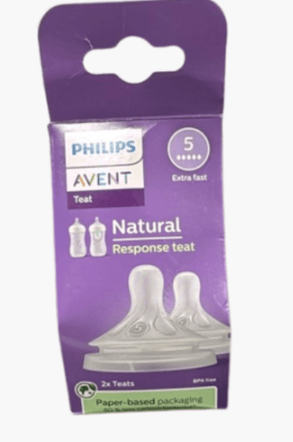Philips Avent Natural Teat 6m+ Set of 2 (Fast Flow)